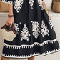 💕Lässiges Kleid mit Print und V-Ausschnitt