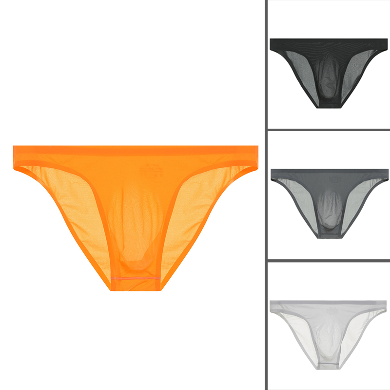 🍌Sexy, ultradünne und halbtransparente Herrenunterwäsche mit 3D-geformtem Beutel