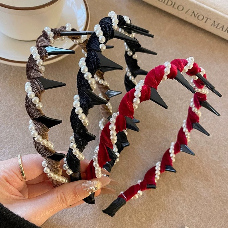 🔥Heißer Verkauf🔥Vintage High Cranium Artificial Pearl Hairband （50% Rabatt）