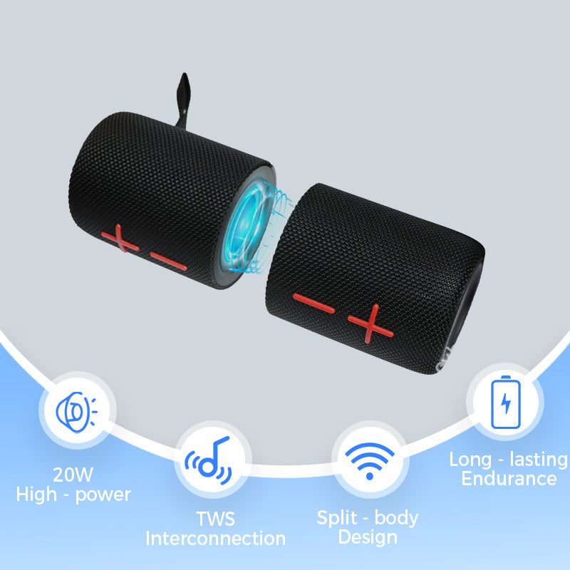 🔥2-in-1 magnetischer, zweifach teilbarer Bluetooth-Lautsprecher