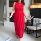 💫Elegantes Maxikleid mit Rundhalsausschnitt für Damen👗