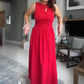 💫Elegantes Maxikleid mit Rundhalsausschnitt für Damen👗
