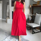💫Elegantes Maxikleid mit Rundhalsausschnitt für Damen👗