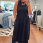 💫Elegantes Maxikleid mit Rundhalsausschnitt für Damen👗