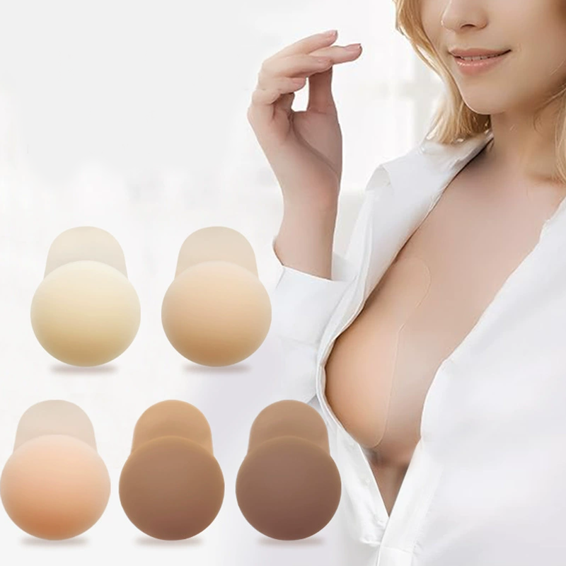 ✨Kaufen Sie 1 Paar, erhalten Sie 1 Paar gratis✨Nahtlose, selbstklebende Brustwarzenabdeckungen mit Push-up-Effekt für Damen