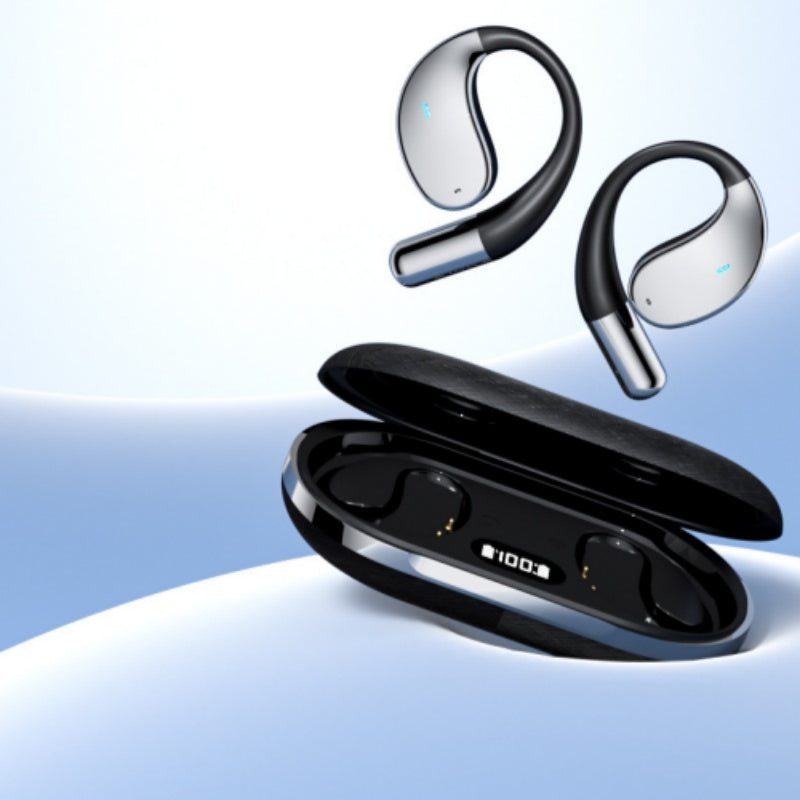 🎧 50% RABATT! ⚡ Kabellose Open-Ear-Ohrhörer mit LED-Anzeige – Offenes Design, komfortabel & langer Akku – Perfekt für Sport, Homeoffice & unterwegs 🏃‍♂️