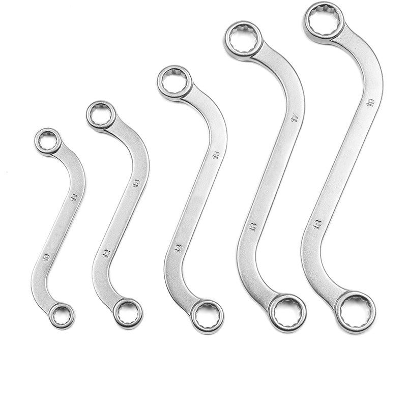 S-förmiger Doppelringschlüssel-Set (5-teilig)