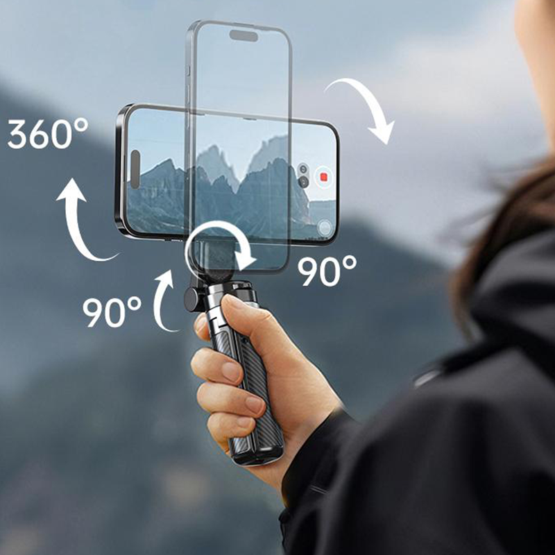 🏆  Heißer Verkauf 50 % Rabatt ✨ Multifunktionaler magnetischer 4-in-1-Selfie-Stick mit 360°-Drehung
