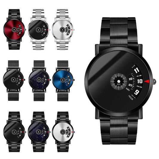 🔥Herren-Wasserfest-Automatik-Uhr - mit Edelstahl/Netz/Leder-Armband
