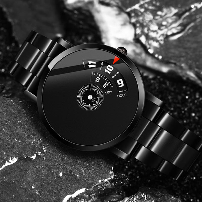 🔥Herren-Wasserfest-Automatik-Uhr - mit Edelstahl/Netz/Leder-Armband