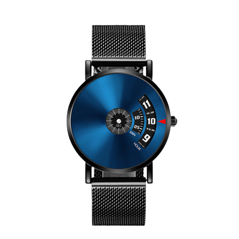 🔥Herren-Wasserfest-Automatik-Uhr - mit Edelstahl/Netz/Leder-Armband
