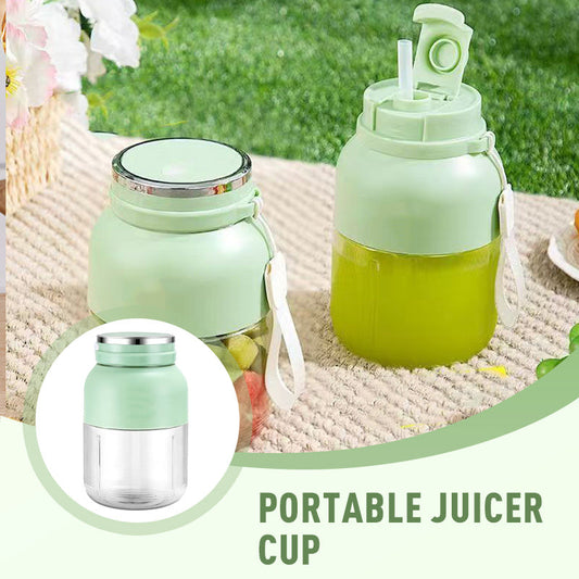 🍓Kabelloser Smoothie-Mixer mit 1,3 L Becher 🔋 Perfekt für Reisen, Büro & Fitness – Jetzt -50 % reduziert!