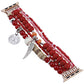 Boho-Uhrenarmband mit Flügelanhänger
