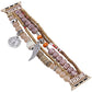 Boho-Uhrenarmband mit Flügelanhänger