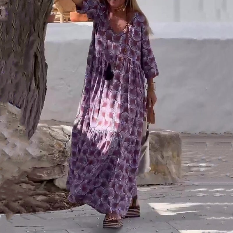 💃🌟Plus Size Casual Flowy Klänning för kvinnor