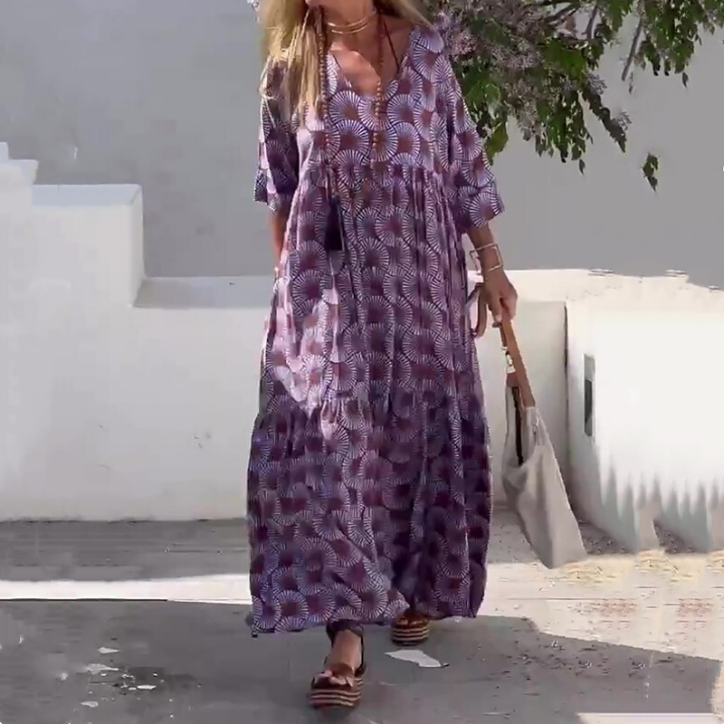💃🌟Plus Size Casual Flowy Klänning för kvinnor