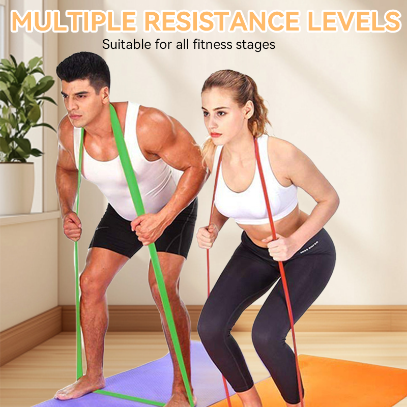 🏋️ 50% RABATT! 💪 Fitnessband-Set – 5 Stufen, Anker & Griffe – Ideal für Yoga & Kraft ✨