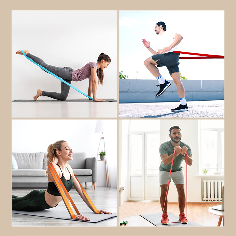 🏋️ 50% RABATT! 💪 Fitnessband-Set – 5 Stufen, Anker & Griffe – Ideal für Yoga & Kraft ✨