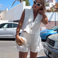 🔥🔥✨Ärmellose Weste und Shorts für Frauen, 2-teiliges Set