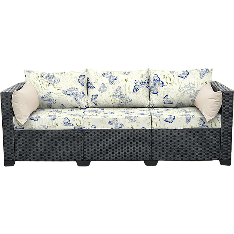 Kissenbezug mit botanischem Druck für Sofa