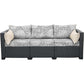Kissenbezug mit botanischem Druck für Sofa