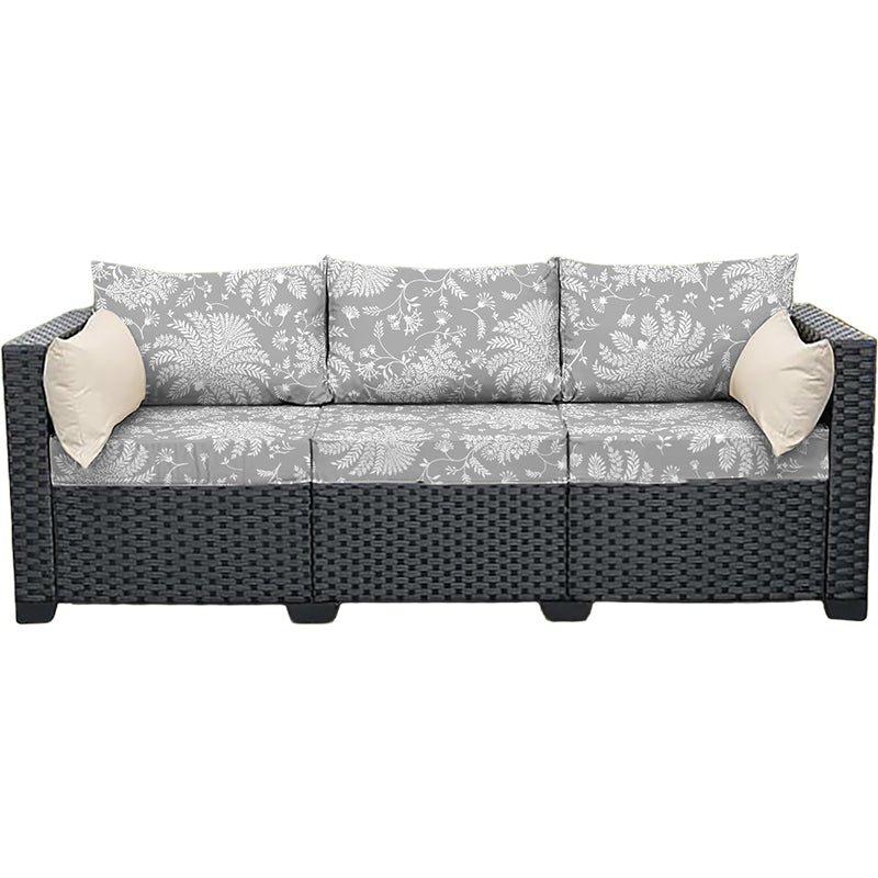 Kissenbezug mit botanischem Druck für Sofa