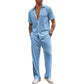 Herren-Freizeit-Zweiteiler mit Hemd und Hose