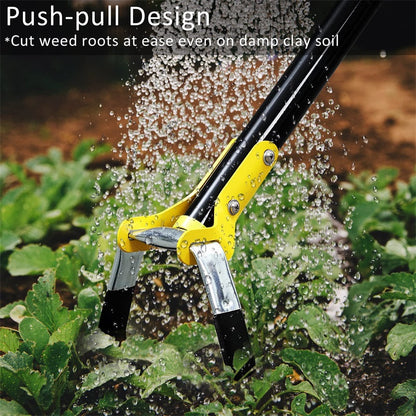 🧰🛠️30-61 Inch Black Adjustable Weeding Loop Stirrup Hoe