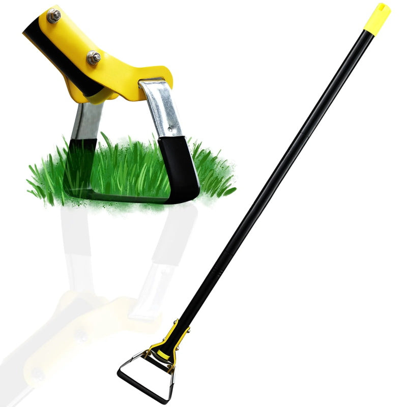 🧰🛠️30-61 Inch Black Adjustable Weeding Loop Stirrup Hoe