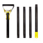 🧰🛠️30-61 Inch Black Adjustable Weeding Loop Stirrup Hoe