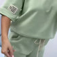 ⏳Zeitlich begrenztes Angebot⏰ Damen Casual Top & Hose in Uni-Farben