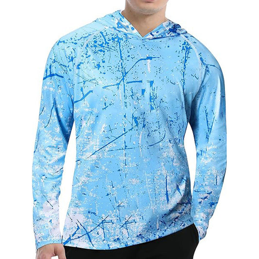Herren Outdoor-Funktionsshirt mit Kapuze und UV-Schutz