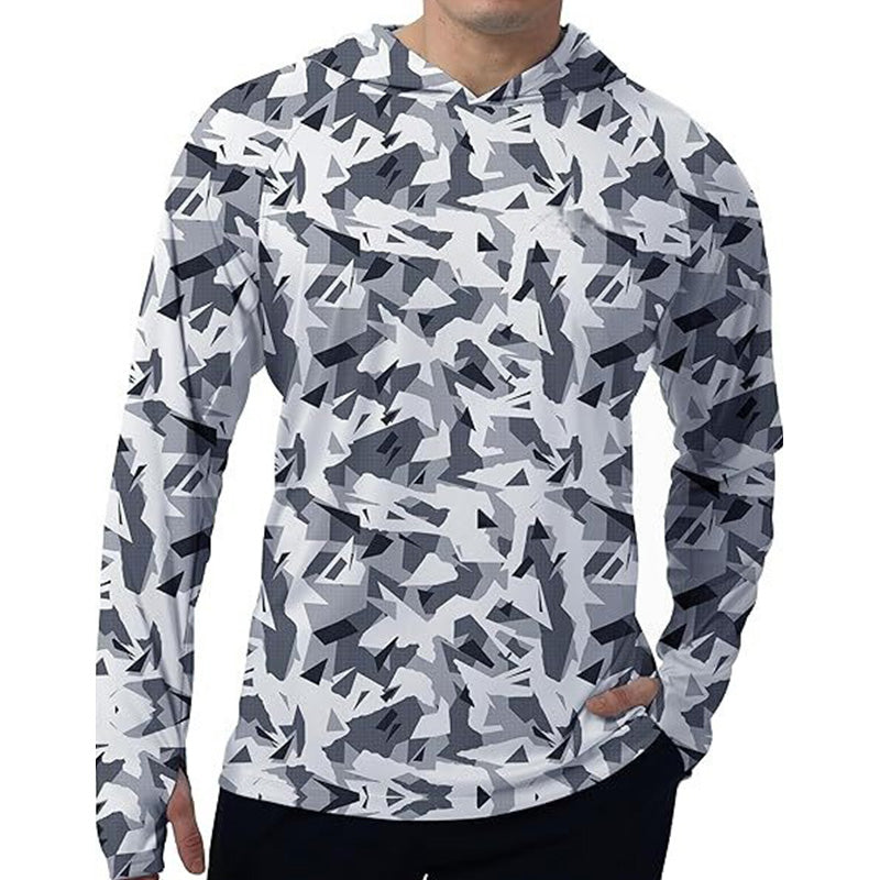 Herren Outdoor-Funktionsshirt mit Kapuze und UV-Schutz