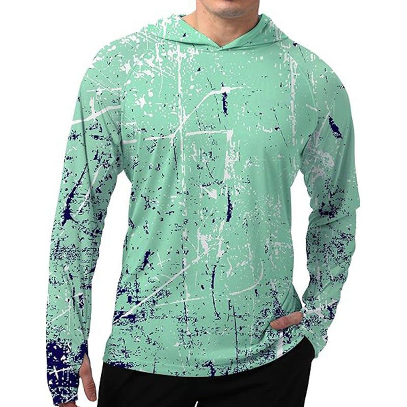 Herren Outdoor-Funktionsshirt mit Kapuze und UV-Schutz