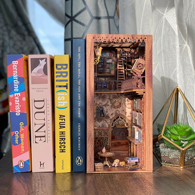 Geschenkauswahl – DIY-Bücherecke-Set 3D-Holzpuzzle