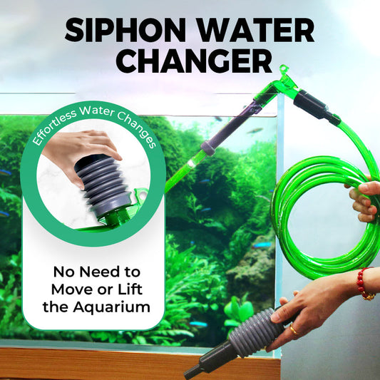 Aquarium-Siphon-Wasserwechsler mit Saugnapf