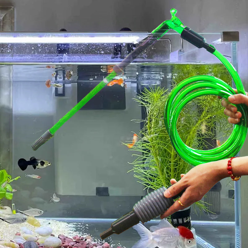 Aquarium-Siphon-Wasserwechsler mit Saugnapf