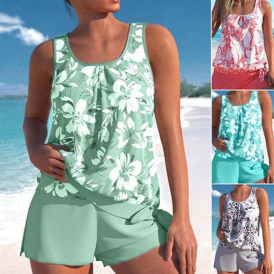 🏖️Gemustertes Tankini-Set für Damen
