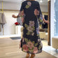 🌺Elegantes, langes Kleid mit Rundhalsausschnitt und Print für Damen