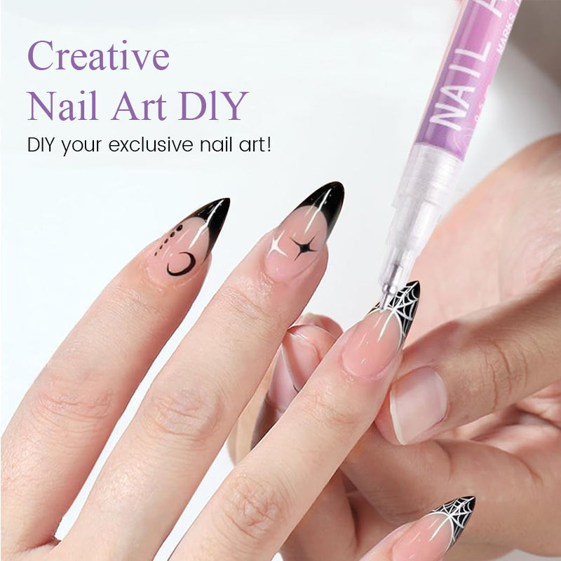 🎁Heißer Verkauf – 50 % Rabatt!💅🎨12 Farben Nagelkunst-Stifte-Set für kreative Designs