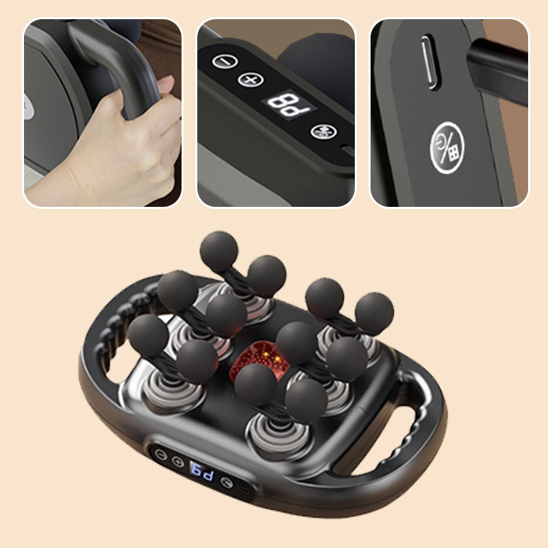 🔥Heiß verkauft🔥Multifunktionale, automatische Massagepistole mit 12 Köpfen