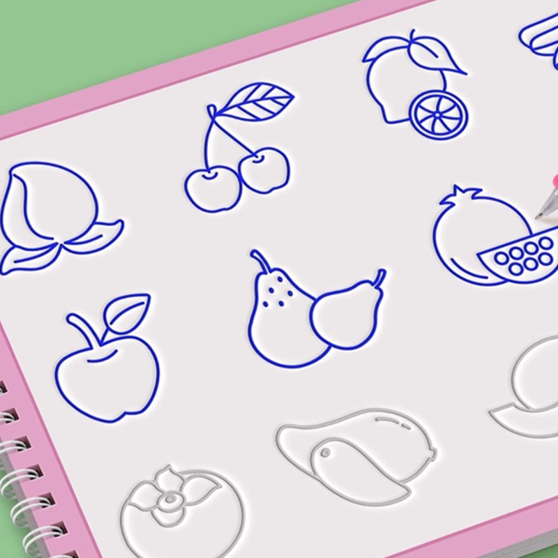 Malbuch mit 8 Themen: Cartoons zum Nachzeichnen🥳🖍️ Mehr als 50.000 Familien haben sich dafür entschieden!