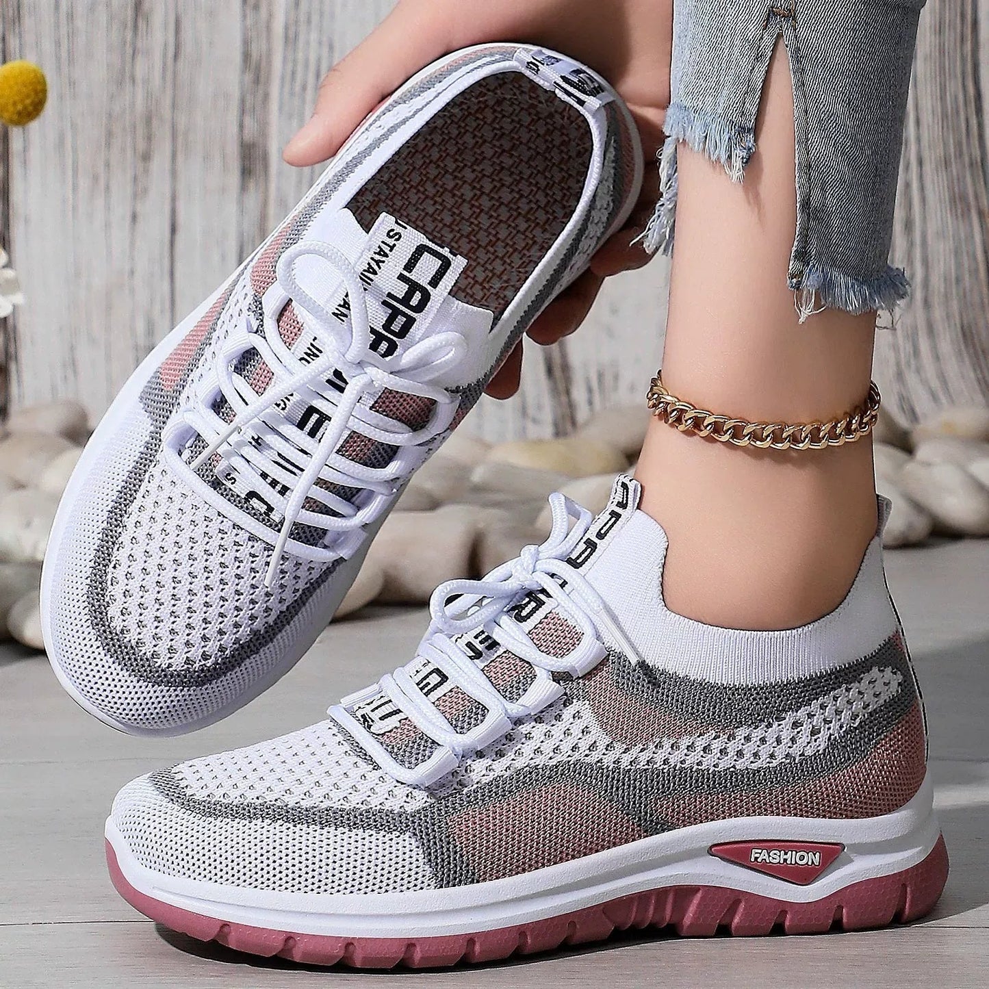 Lässige Schnür-Laufschuhe für Damen