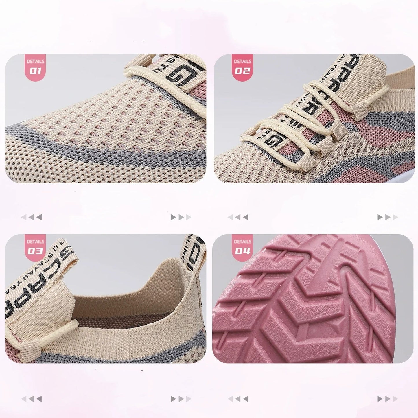 Lässige Schnür-Laufschuhe für Damen