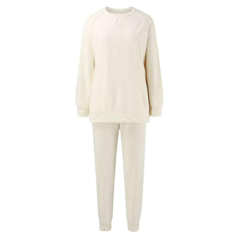 Gemütliches Sweatshirt- und Hosen-Zweiteiler-Set für Damen