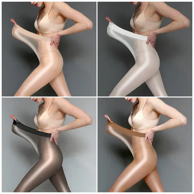 ✨Glänzende transparente Strumpfhosen für Damen – Heißer Verkauf 50 % Rabatt🔥