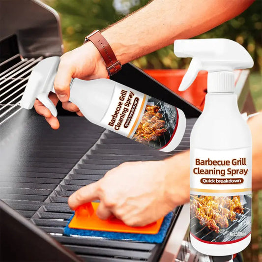 Grill-Reiniger 500ml Spray – Aktiv-Schaum BBQ-Reiniger für Rost, Grill, Gasdüsen, Edelstahl, Emaille