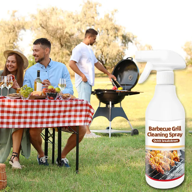 Grill-Reiniger 500ml Spray – Aktiv-Schaum BBQ-Reiniger für Rost, Grill, Gasdüsen, Edelstahl, Emaille