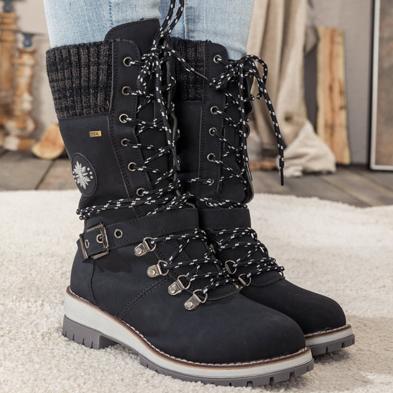 ❄️Winterschlussverkauf 60% RABATT🎁Wasserdichte Knie-Schneestiefel für Damen