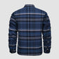 Herren Flanell Hemd Jacke lange Ärmel gesteppt gefüttert Plaid Mantel Button Down dicke Outwear für Winter